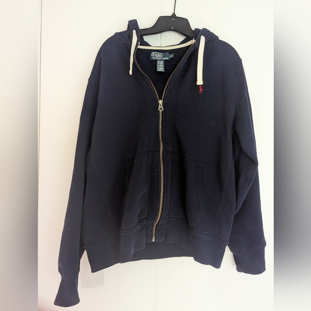 Polo by Ralph Lauren Navy Zip Up Hoodie